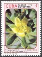 (1974-067) Марка Куба "Суриана приморская"    Полевые цветы II Θ